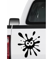 2 Adet Paintball Desen Ayna Sticker Yapıştırması Su Geçirmez Çıkarılabilir Çıkartması 15cmx17cm