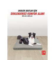 XPERMATE Patiminder Köpek Yatağı  Büyük Irk Köpek Yatağı Büyük Köpek Yatakları (Antrasit)