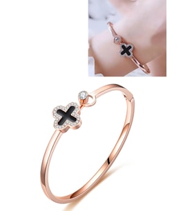 Gogoey Kadın Bilekliği Bayan Takı Rose Gold Trend Hediye Şık  RB55