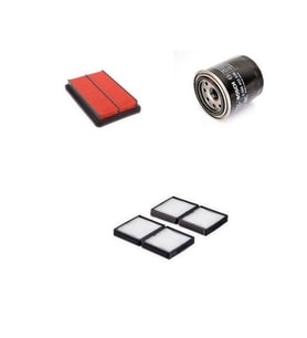 Filtre Bakım Seti Mazda 323 1.5 Benzin 1997-2001 Hava + Yağ f. + Polen Filtre Sardes