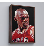 Çerçeveli Michael Jordan Tablo (Kahverengi)