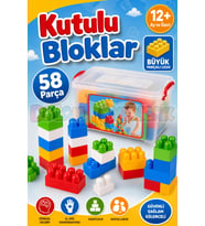Kutulu Bloklar (58 Parça) - Büyük Parça Lego - Lego Setleri - Bloklar - Bebek Lego