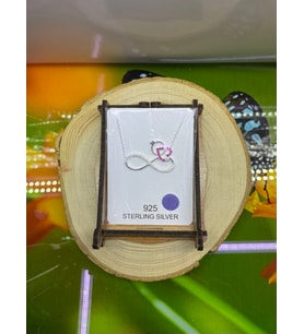 D.G. 925 Ayar Gümüş Zirkon Taşlı Yüzük & Sonsuzluk Teklif  Tasarım Kolye