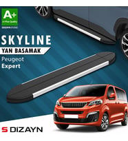 S-Dizayn Peugeot Expert 3 Kısa Şase Skyline Aluminyum Yan Basamak 213 Cm 2016 Üzeri A+ Kalite
