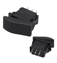 Sembolsüz Işıksız Yaylı 3 Pinli On-Off-On 12-24V Marin Switch