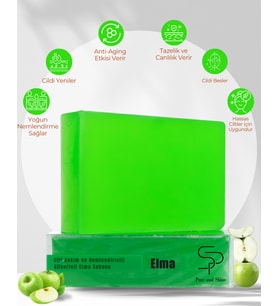Pure and Shine CİLT BAKIM VE NEMLENDİRİCİ GLİSERİNLİ ELMA SABUNU