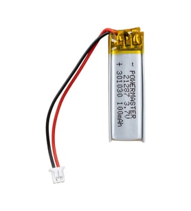 Powermaster 3.7 Volt 100 Mah Lityum Polimer Şarjlı Pil 3X10X30 mm Akıllı Saat Kulaklık Pili