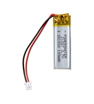 Powermaster 3.7 Volt 100 Mah Lityum Polimer Şarjlı Pil 3X10X30 mm Akıllı Saat Kulaklık Pili