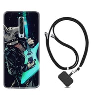 Oppo Reno 2Z 4 Lite 4 Pro 5 6 7 A31 Kılıf Boyun Askılı Silikon Dog Guitar 1789