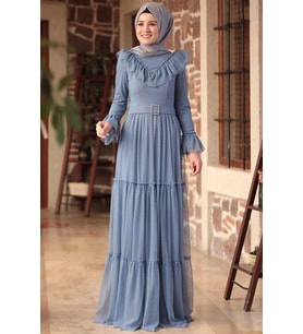 Damla Abiye İndigo ISR818