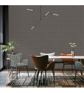 MUSE Koleksiyonu 25102-5 Gri Vizon Dokulu Silinebilir Nonwoven Vinil Duvar Kağıdı