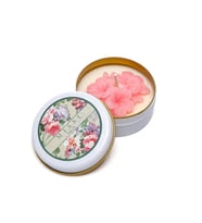 Garden Rose Kokulu Vegan Teneke Mum (Pembe)