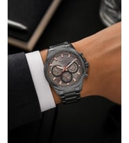 Ferrucci İnce Bilekli Erkeklere Özel Kasa Çap 43mm Fonksiyonlu Çelik Kordon&Kasa Erkek Kol Saati