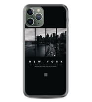 Apple iPhone 11 12 13 14 Pro Max Kılıf Desemli Silikon New York 1612