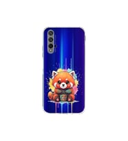 Honor 20 ile Uyumlu Splash Tilki Tasarımlı Şeffaf Silikon Kılıf