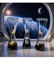 3 ADET 3 FARKLI MODEL SULU KUM SAATİ ASTRONOT TEMALI JEL KUM SAATİ BATMAYAN ASTRONOT TATİL HEDİYESİ