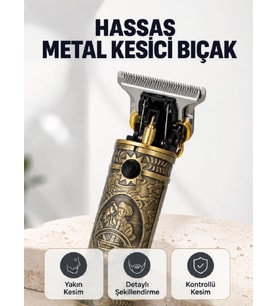 Şarj Edilebilir Saç Sakal Kesme Makinesi 300 Dakika Kullanım 3 Taraklı