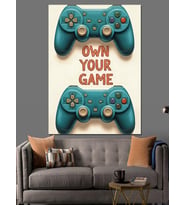 Oyun Konsolu Gamer Posteri Dekoratif Kanvas - Mdf Ahşap Tablo