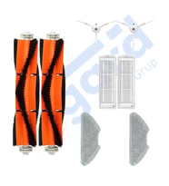 Xiaomi Mop 2 Pro (MJST1SHW) -Mop 2 Lite Uyumlu 2 Ana Fırça 2 Yan Fırça 2 Filtre 2 Mop PKT-iasgf0000354