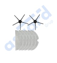 ROBOROCK Q7 , Q7+ , Q7 MAX , Q7 MAX+  Uyumlu 2 Yan Fırça 6 Mop PKT-iasgf0000540