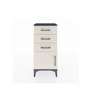 Arges Komodin 3 Çekmeceli Tek Kapaklı 44x30x96 Antrasit-Aytaşı