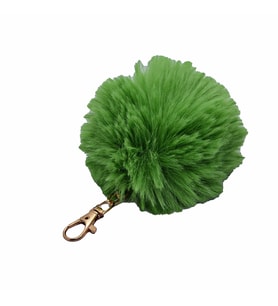 Fıstık Yeşili Renk Peluş Ponpon Anahtarlık  980