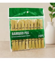 Bambu Ahşap Mandal 20'li