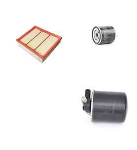 Bosch Filtre Bakım Seti Mercedes CLA 180D Dizel 2014-2018 109 Beygir Hava + Yağ f. + Yakıt Filtre Bosch