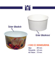 100 CC DONDURMA KABI 1 KOLİ 1000 ADET