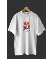 1 Mayıs Emek Ve Dayanışma Günü Baskılı Oversize Bisiklet Yaka T-shirt - Beyaz