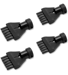 Orijinal derz fırçası seti, 4 fırçalı, tüm SC EasyFix ve Deluxe buharlı temizleyiciler için, siyah