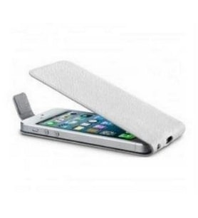 Cellular Line iPhone SE/5S/5 ile Uyumlu Flap Slim Kılıf Beyaz FLIPSLIMIPHONE5W