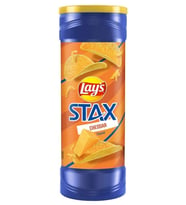 Lays Stax Cheddar Flavored Potato Crisps 155.9g