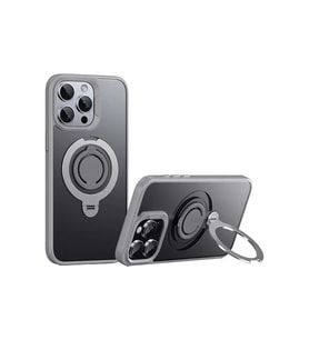 Iphone 15 Avatar 360 Dönen Magsafe Kapak - Titan Gri