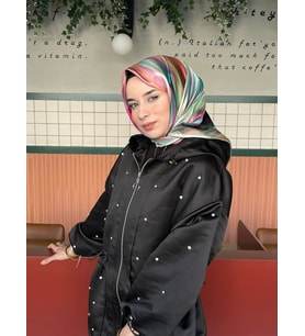 SU YEŞİLİ Sensitive Twill İpek Eşarp 4