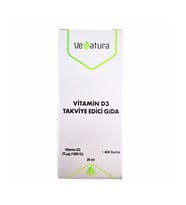 VeNatura Vitamin D3 Takviye Edici Gıda 1000 IU 20 Damla