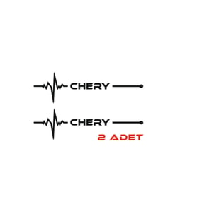 Chery İçin Uyumlu Aksesuar Nabız Sticker Siyah 30*8 Cm