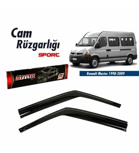 Renault Master Mugen Cam Rüzgarlığı 1998-2009 arası 2'li Sunplex (Beyaz)