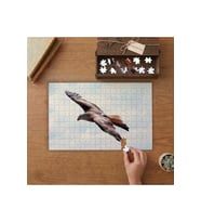 Gökyüzünde Uçan Kartal Tasarımı 240 parça Ahşap Puzzle Ahşap Kutuda MP09762