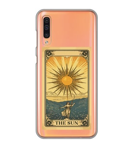 Samsung Galaxy A50 - A30S Uyumlu The Sun Tarot Tasarımlı Şeffaf Telefon Kılıfı
