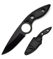 Valkyrie 3CR14MOV Kılıflı Paslanmaz Çelik Parmak Delikli Outdoor Kamp Bıçağı – 17.5 cm Kompakt Gövde