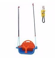 King Kids İpli Boncuk Salıncak Mavi
