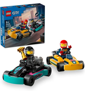 LEGO® City Go-Kartlar ve Yarış Sürücüleri 60400 - 5 Yaş ve Üzeri için Yarışçı Minifigürü İçeren Yaratıcı Oyuncak Yapım Seti (99 Parça)