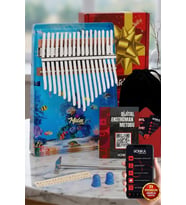 Midex KLX-640 Okyanus Cam Kalimba 17 Tuşlu Full Set