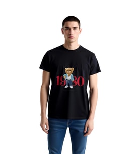 1980 Retro Moda Tarzı Baskılı Erkek Tişört