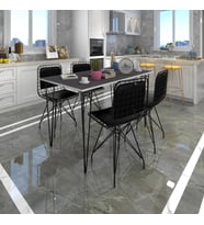 Knsz masa sandalye takımı hem75mazlum grisyh 100*070 sm 4 sandalye syhsyh sırt minderli (Karışık)