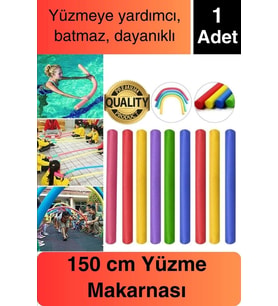Renkli Dayanıklı Deniz Havuz Yüzme Makarnası Tatil Yüzücü Batmayan Sosis Köpüğü Yardımcı 1 Adet
