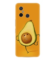 Xiaomi Redmi 12c Kılıf Resimli Desenli Silikon Platinium Series Dance Avokado 1878
