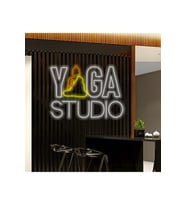YOGA STUDIO Yazılı ve Şekilli Neon Tabela