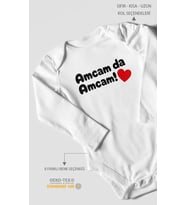 Amcam Da Amcam! Uzun Kollu Çıtçıtlı Bebek Body